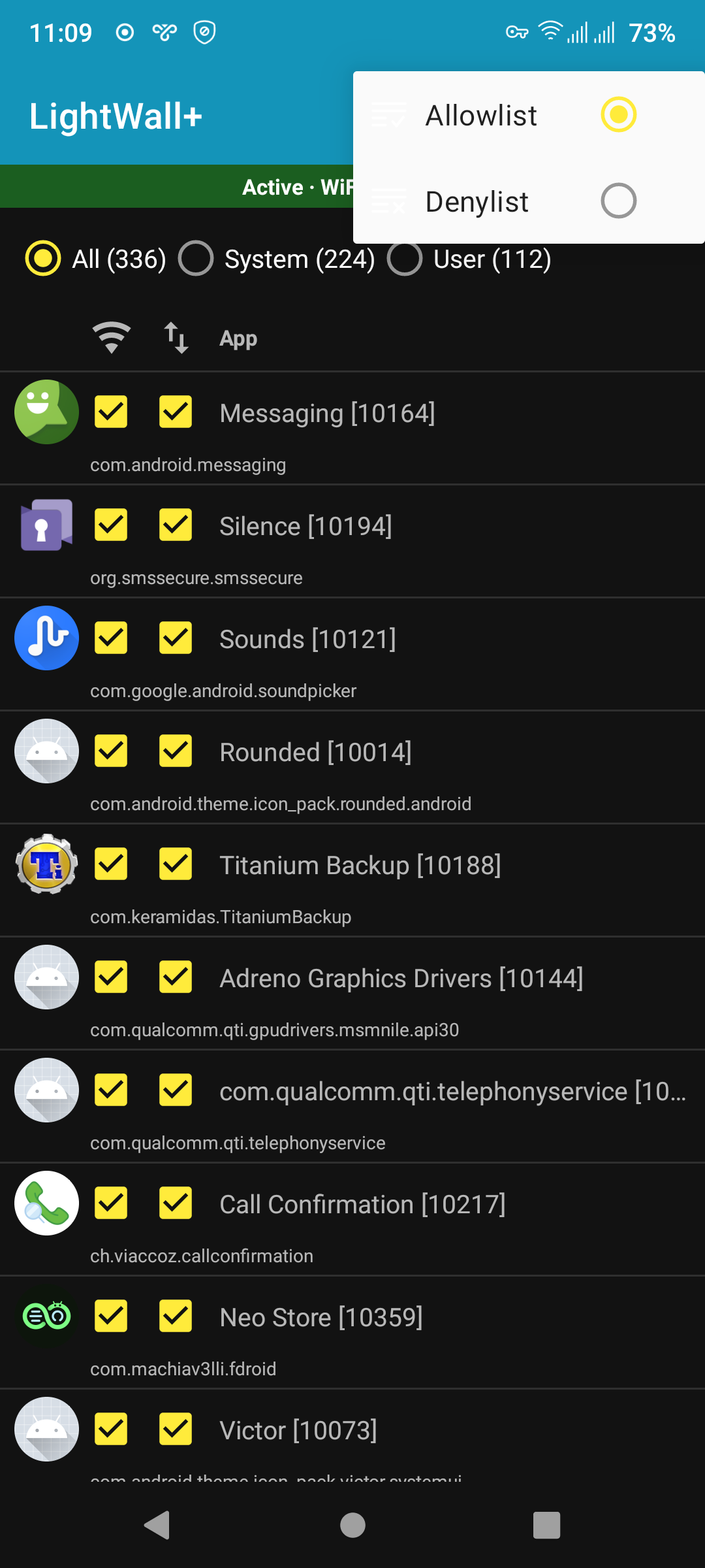 Allowlist and Denylist firewall modes